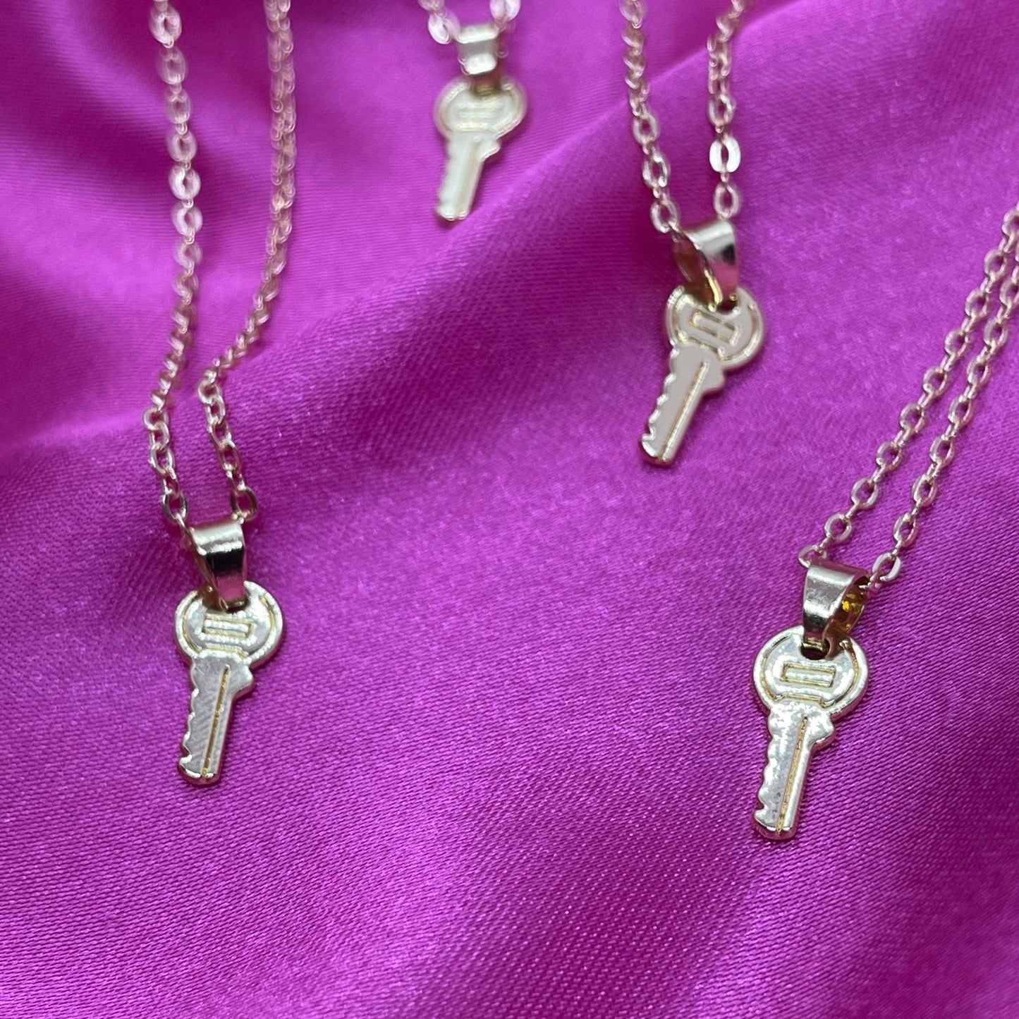 Key Charm Necklace | Quirky Chain - Lxyclr Authentic