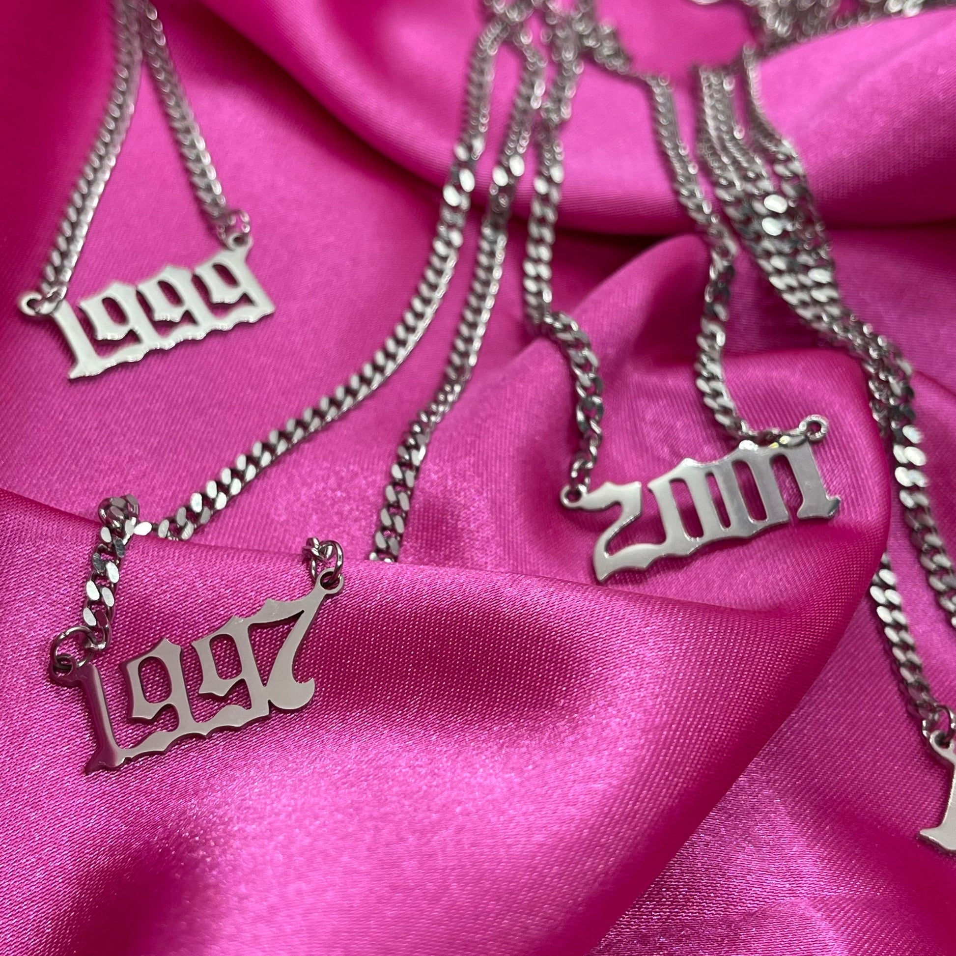 Birth Year Chain Necklace - Lxyclr Authentic