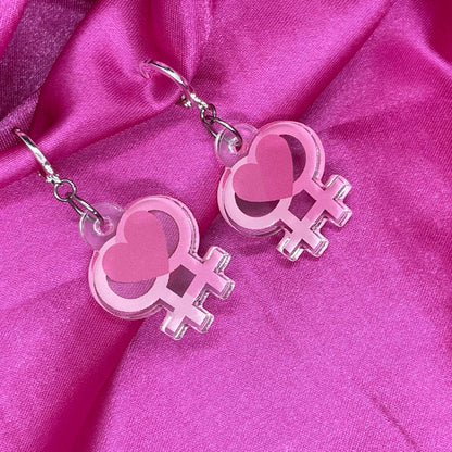 LxyclrAuthentic Feminist Huggie Hoops - Lxyclr Authentic