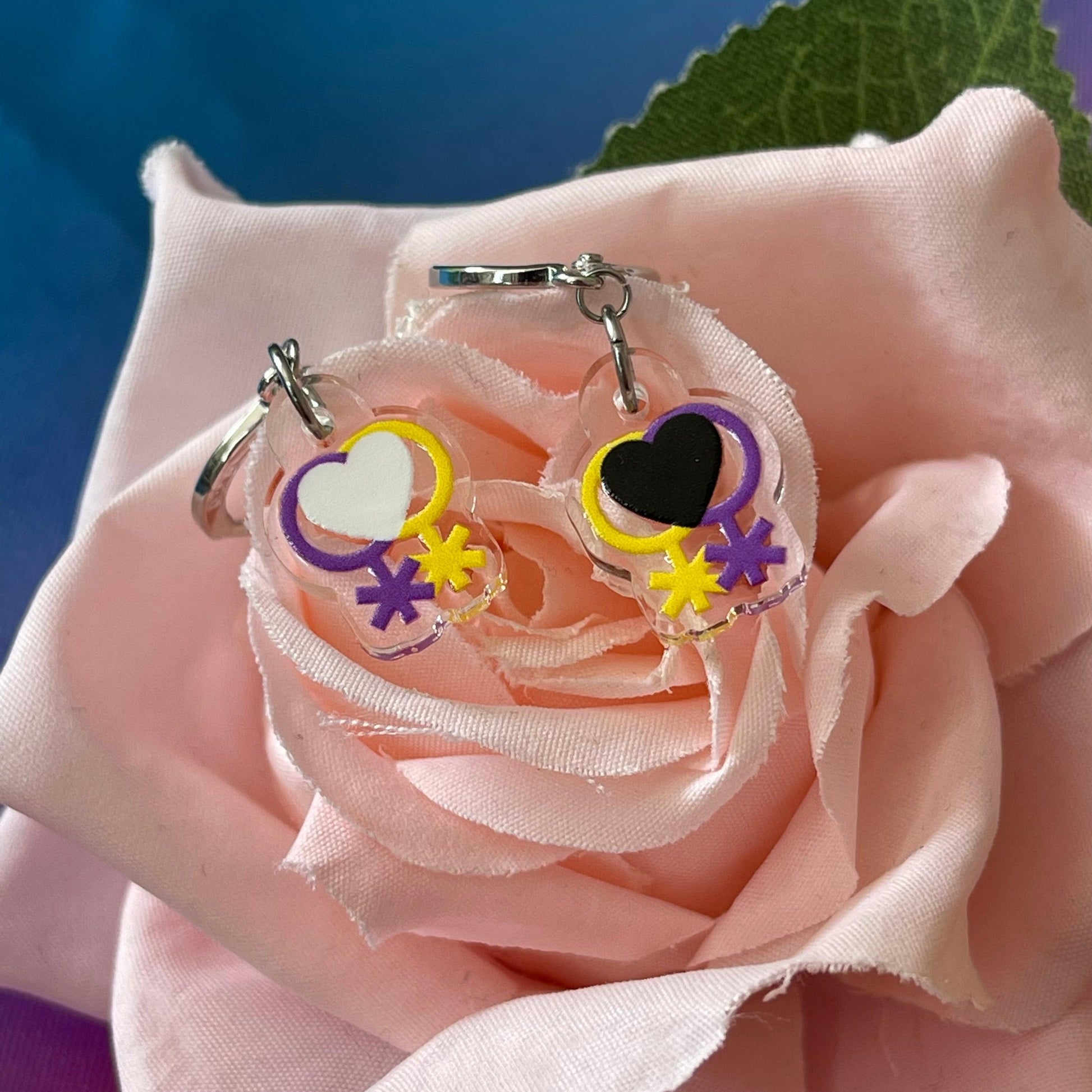 Non-binary Pride Flag Inspired Earrings - Lxyclr Authentic