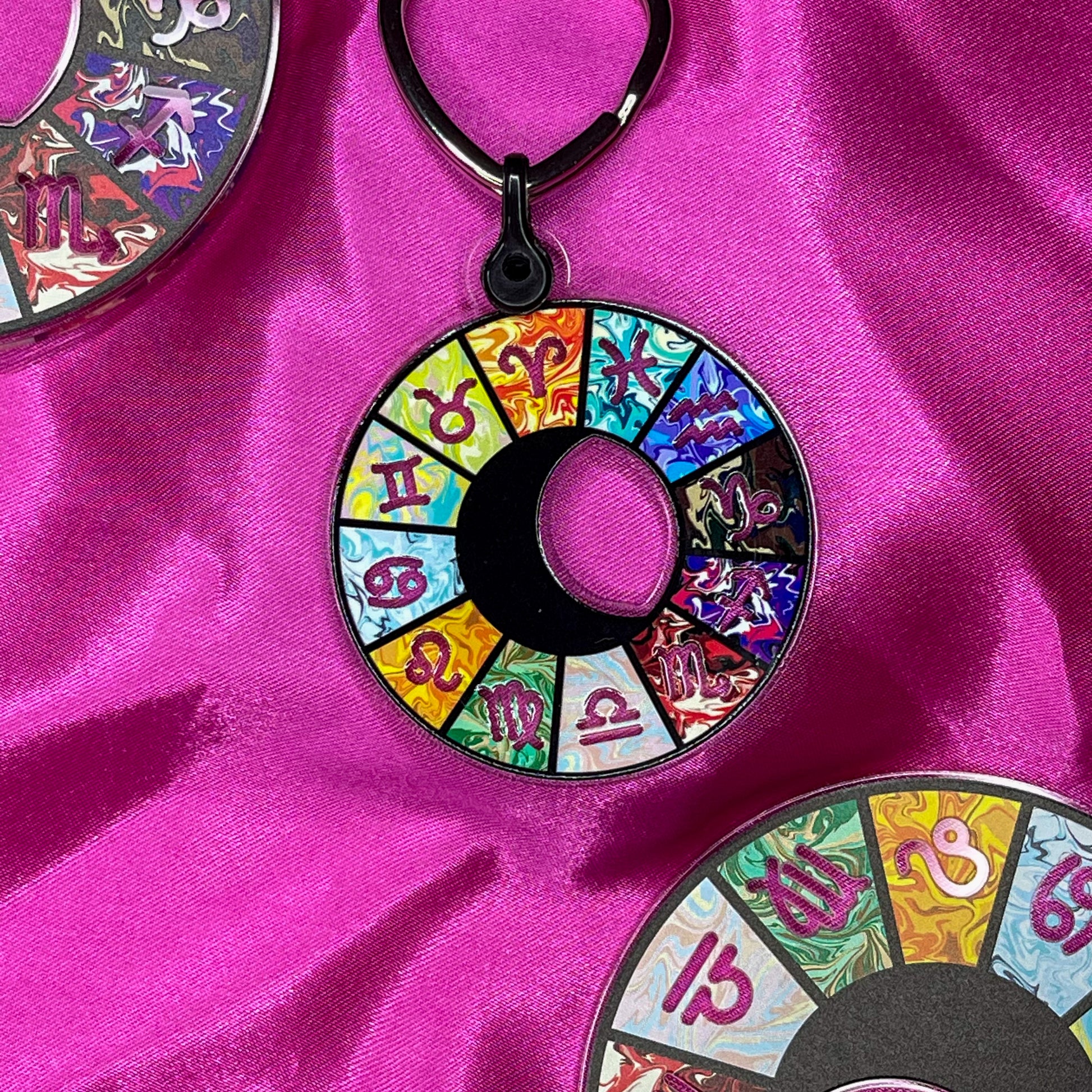 Zodiac Wheel Acrylic Keyring - Lxyclr Authentic