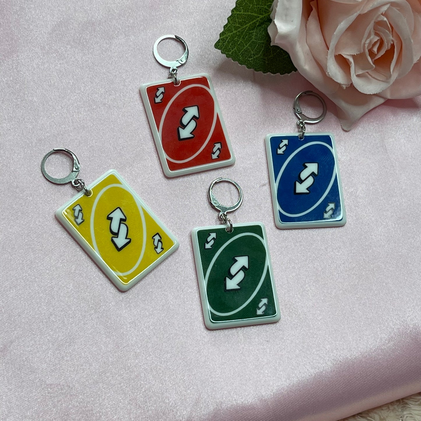 'Uno' Switch Card Earrings - Lxyclr Authentic