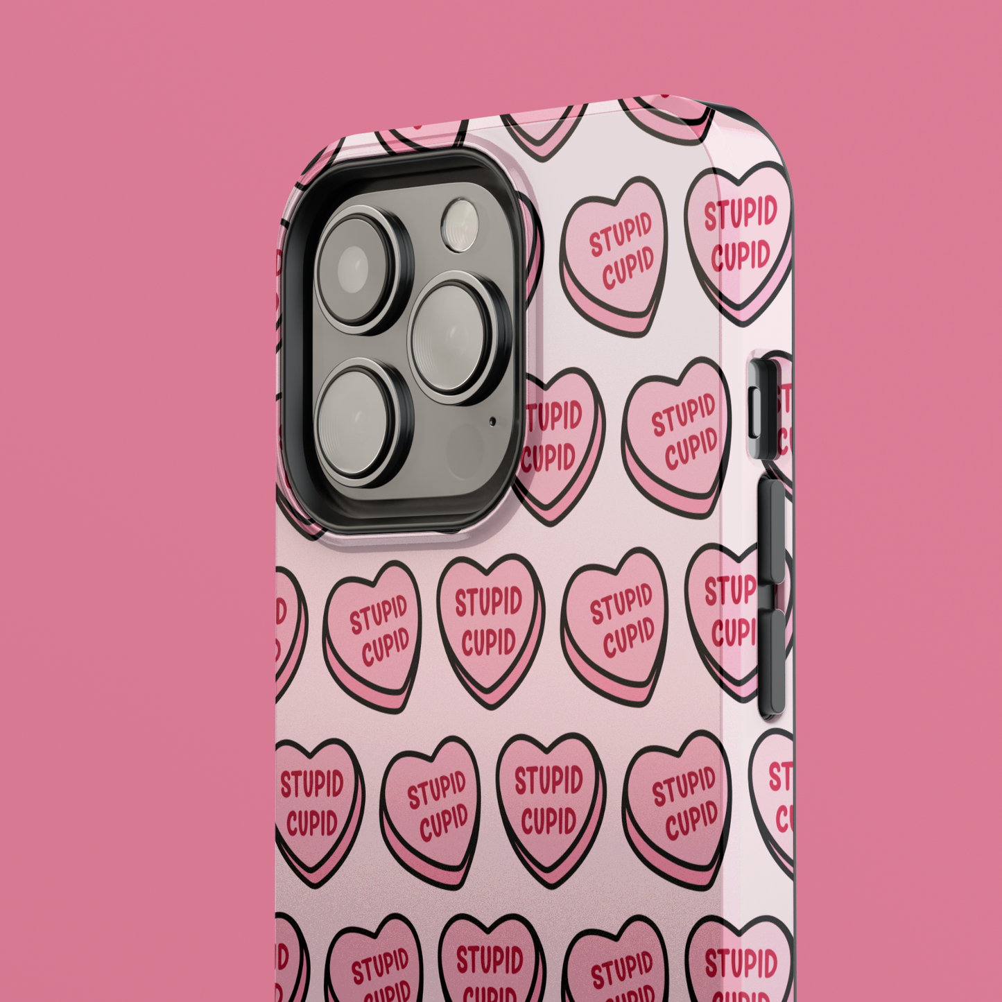 “Stupid Cupid” Loveheart Phone Case