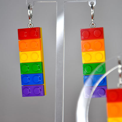 Lego Pride Huggie Earrings