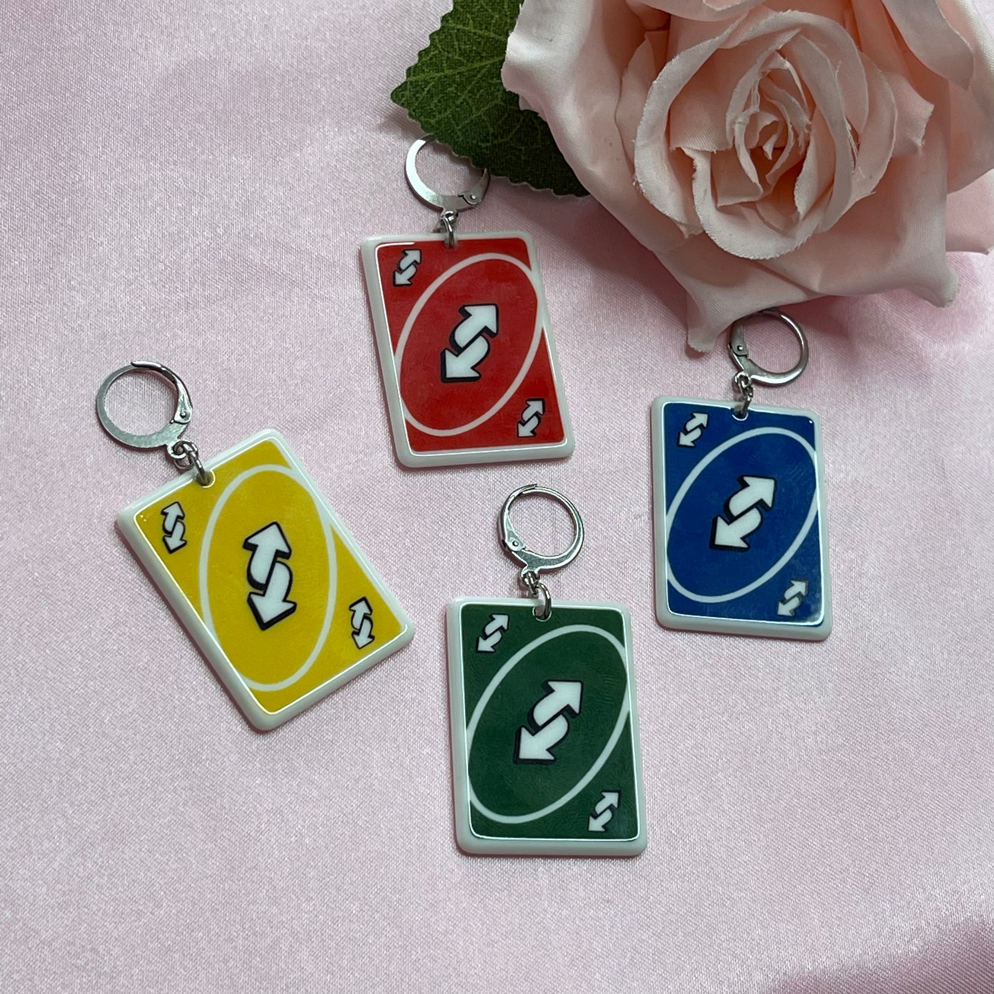 'Uno' Switch Card Earrings - Lxyclr Authentic