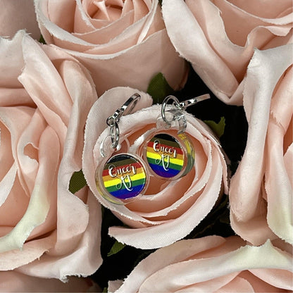 Queer AF Pride Flag Inspired Earrings - Lxyclr Authentic