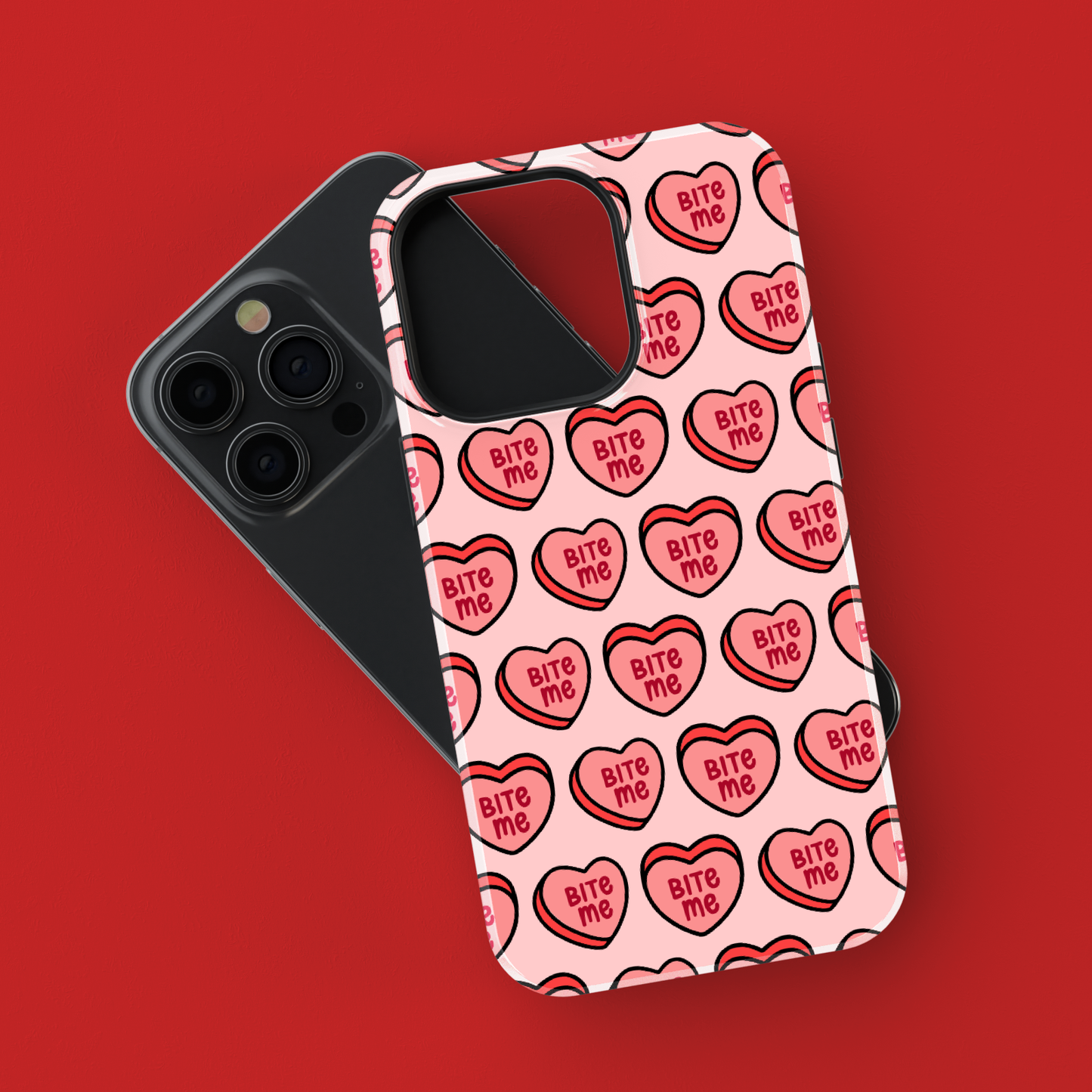 “Bite Me” Loveheart Phone Case