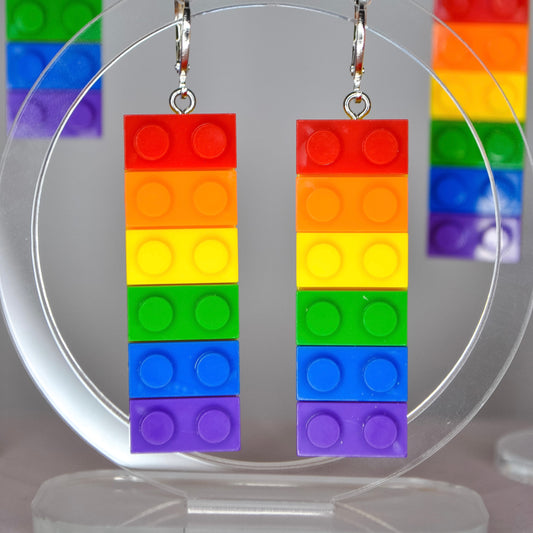 Lego Pride Huggie Earrings